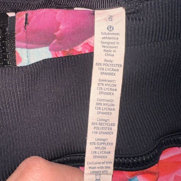 Lululemon Hold Your Om Secret Garden Floral Track Jacket Mesh Back Zip Pockets 6 - Picture 7 of 7